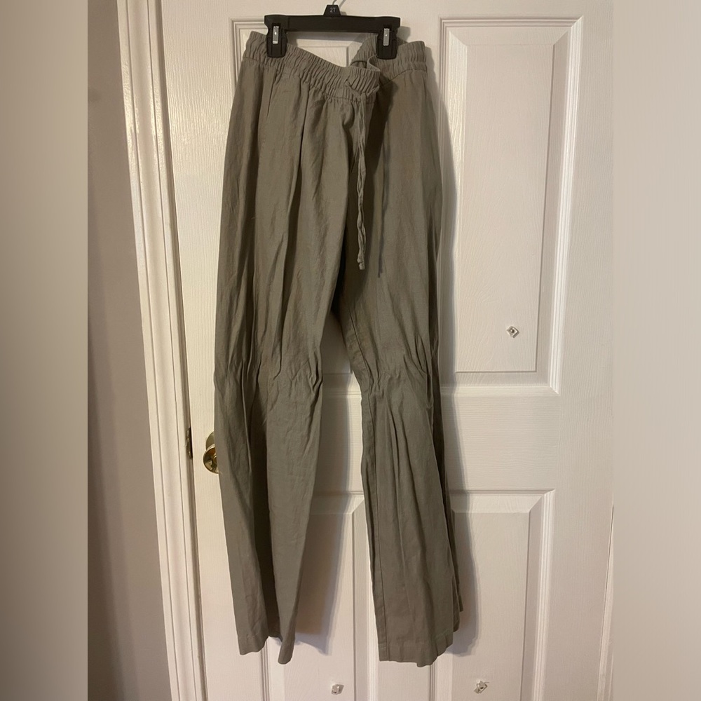 Two Old Navy wide leg linen pants